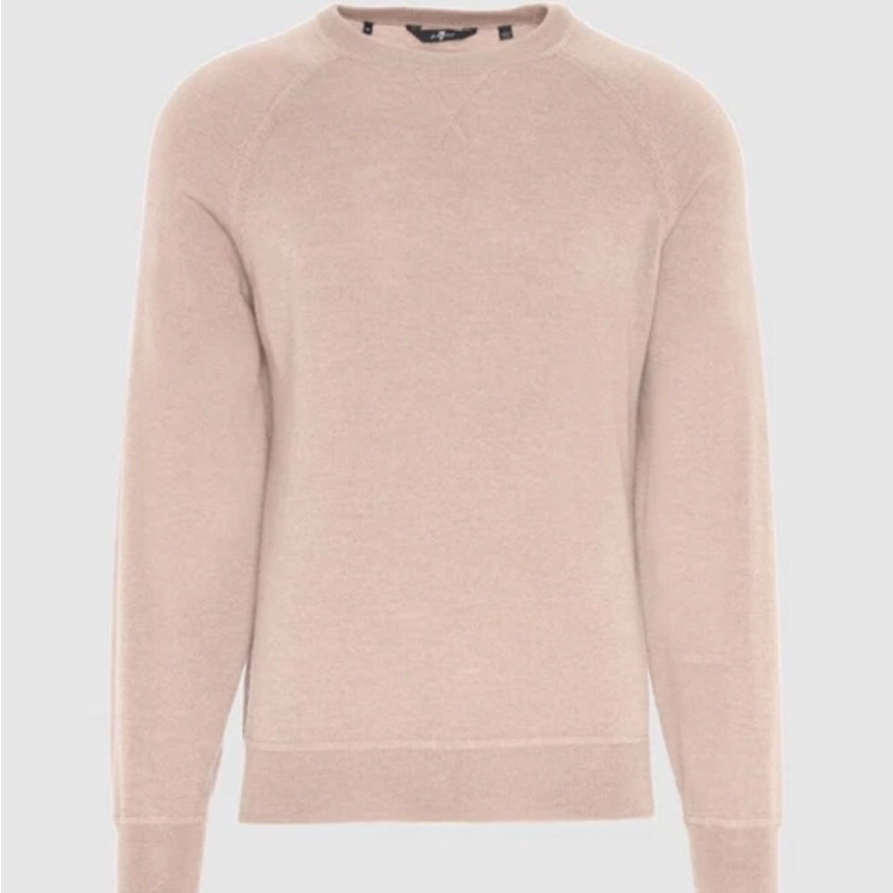 7 For All Mankind Merino Crewneck, Style# 7MC08K06, Size L & XL Beige